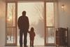 Serene Family Moment by the Window