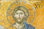 Byzantine - The Desis mosaic depicting Christ hagia Sophia Turkey c1261  - (MeisterDrucke-390084)