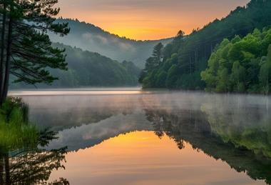 Serene Sunrise Landscape