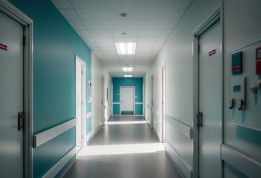 Modern Hospital Corridor