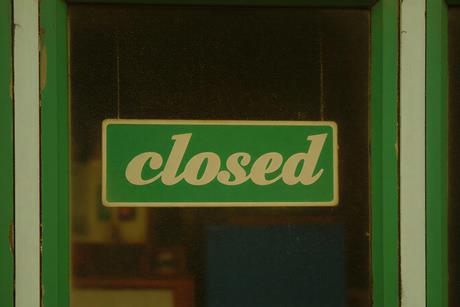 Green Closed Door