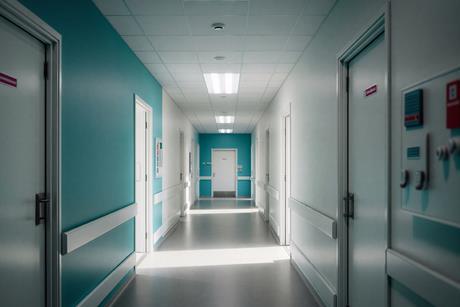 Modern Hospital Corridor