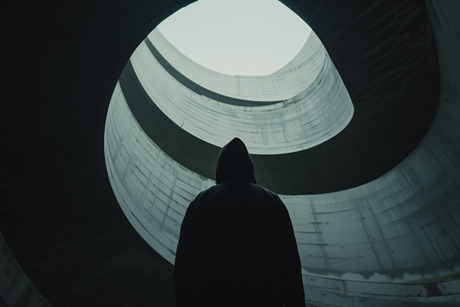 Silhouetted Spiral View