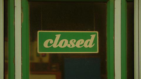 Green Closed Door