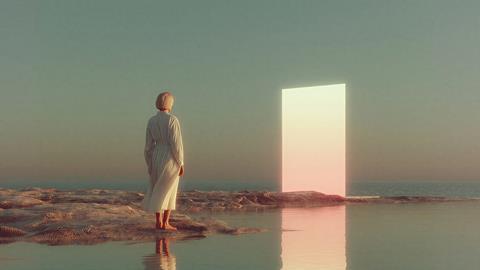 Portal on Rocky Shore